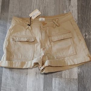 River Island High Waist Cali Cargo Shorts